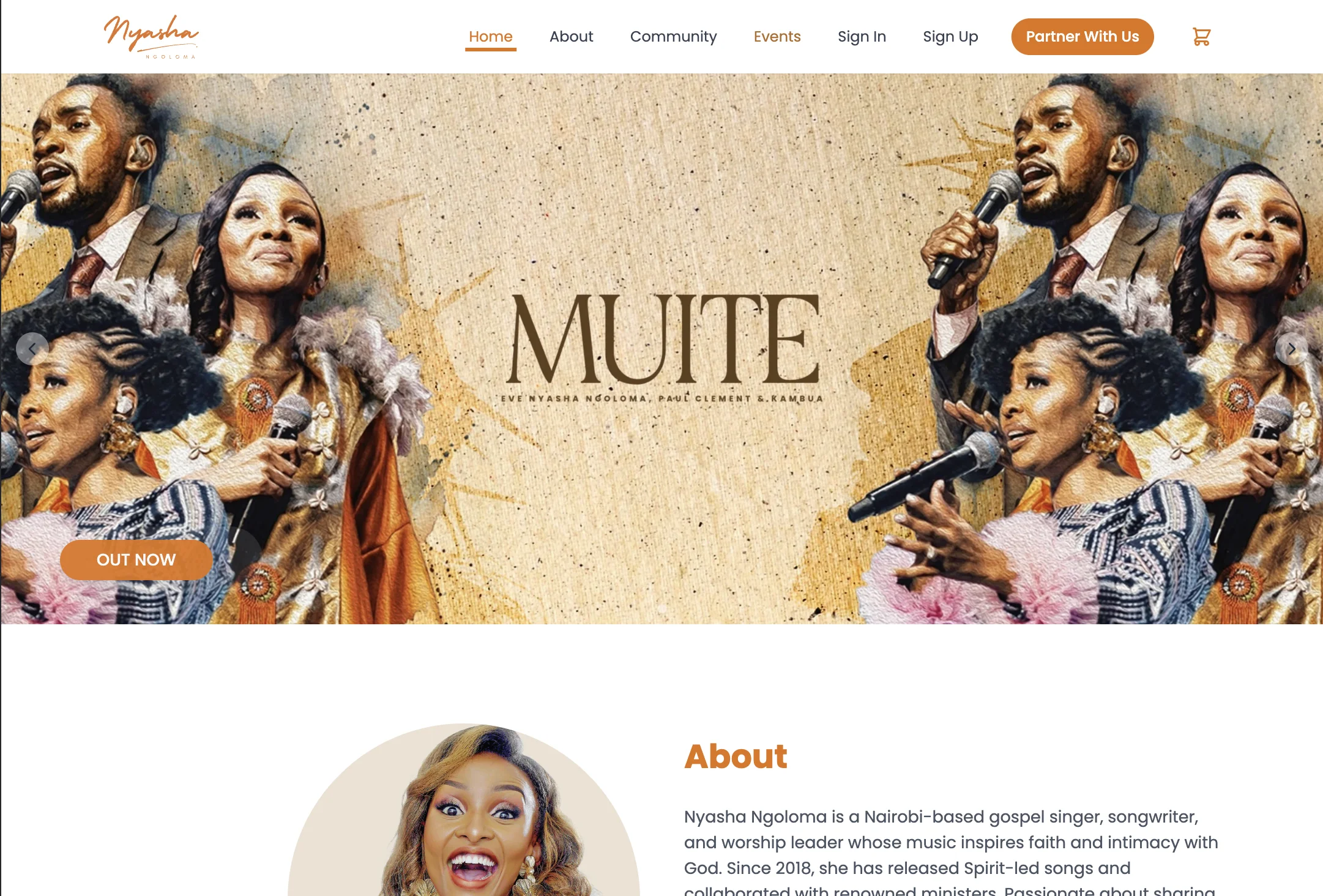 Nyasha Ngoloma website